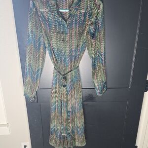 Ted Baker Vibrant Long Sleeve Dress